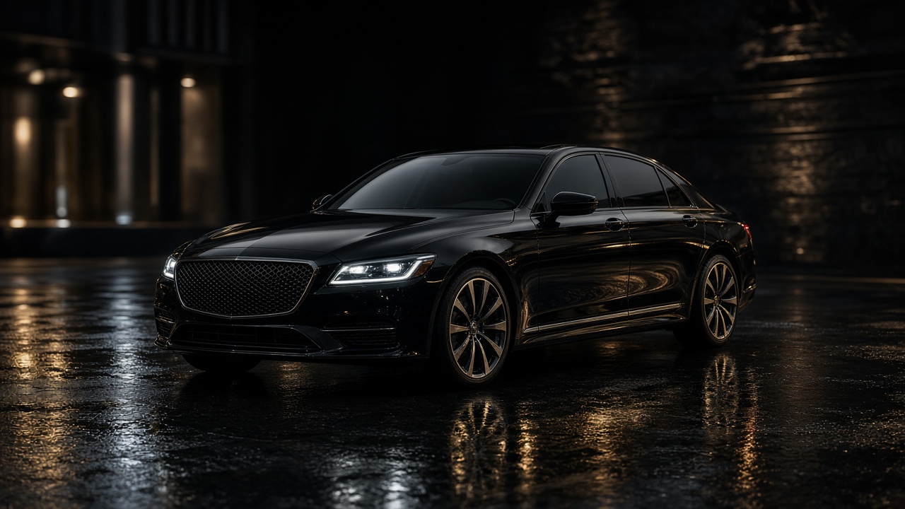 Luxury black sedan for Phoenix chauffeur service